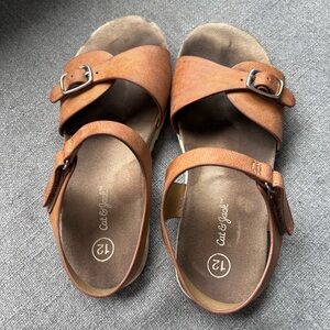 Cat & Jack toddler girl Brown Sandals size 12